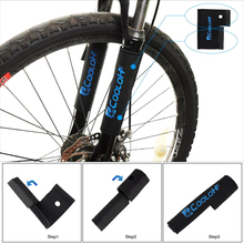 2 pçs resistente ao desgaste mtb mountain bike garfo dianteiro capa preta ao ar livre ciclismo acessórios da bicicleta garfo dianteiro protetor almofada 2024 - compre barato