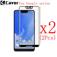 2 Pcs Tempered Glass For GOOGLE PIXEL 2 3 XL Case Mobiel Accessories Glass Screen Protector Full Cover Film For PIXEL XL 3XL 2XL 2024 - buy cheap