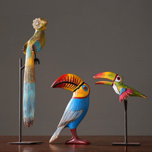 Figuritas nórdicas de resina Tropical, accesorios de decoración para el hogar, sala de estar 2024 - compra barato