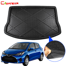 Cawanerl Car Trunk Mat Floor Boot Tray Liner Cargo Carpet Luggage Mud Protection Pad Accessories For Toyota Yaris L 2017 2018 2024 - buy cheap