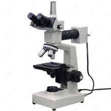 Металлургический микроскоп -- AmScope поставляет 40X-1000X металлургический микроскоп с верхними и нижними огнями 2024 - купить недорого