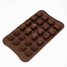 Luyou 1pcs 24 Holes Heart Shape Chocolate Molds DIY Silicone Cake Decoration Ice Love Gift Chocolate Molds Baking Tools FM1587 2024 - buy cheap