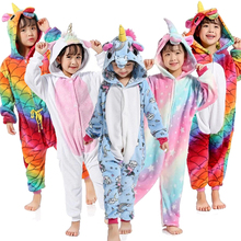 Kigurumi Pajamas Unicorn Kids Animal Children Pajamas for Boys Girls Costume Baby Pyjamas Kids Licorne Onesies Winter Sleepwear 2024 - buy cheap