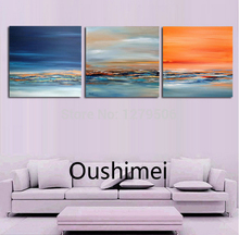 New Hand Painted Picture On Canvas Abstract Seascape Oil Painting Landscape For Room Wall Decor Art Pictures Group Of Paintings 2024 - buy cheap