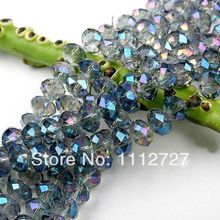 Natural Nuevo de joyería con piedras bonitas, cuentas sueltas de Cristal AB + Multicolor, 6x8mm, 140 Uds., precio al por mayor 2024 - compra barato