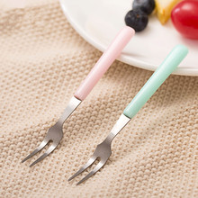 5pcs/pack Stainless Steel Fruit Forks Household Fruit Dessert Small Fork Kitchen Accessories 2024 - buy cheap