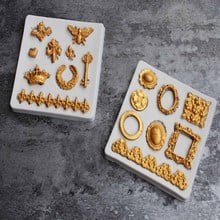 3D Vintage Key Frame Silicone Mould Cake Fondant Baking Decor Mold  Vintage Key Crown Butterfly Cake Silicone Mold 2024 - buy cheap