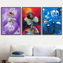 Póster de la pintura original J cole K.O.D Rapper, Álbum de Música de Hip Hop, cantante, Pop muro, imágenes, decoración del hogar para sala de estar 2024 - compra barato