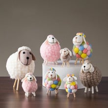 Home Decoration Accessories Modern  Fairy Garden Miniatures Cute Sheep Toy Home Decoration 2024 - buy cheap