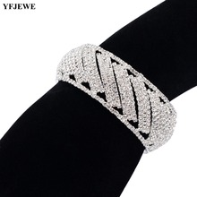 YFJEWE New Fashion Silver Color Chain Link Bracelets & Bangles For Women Crystal Wedding Jewelry Birthday Gifts B182 2024 - buy cheap