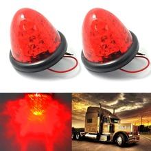 HEHEMM 2 X 16 LED Car Side Marker Lights Round Beehive Clearance Cab Top Roof Bulbs 24V DC 2024 - buy cheap