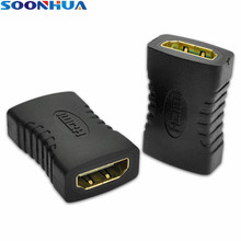 SOONHUA Brand New Female to Female HDMI Cable Converter Extension Converter Support 1080P HDMI Cable Cord For Flat Panel HDTVs 2024 - buy cheap