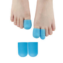 1 пара синий вальгусной деформации большой носок Уход за ногами силиконовый гель носок трубка Bunion Носок Протектор мозоли Сепаратор Педикюр Z66301 2024 - купить недорого