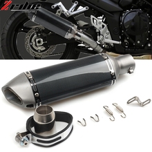 51MM Universal Motorcycle Exhaust Pipe Moto Muffler Escape Pipe for Kawasaki Suzuki sv650 sv650s 1999-2009 sv 650 650 s 1999-09 2024 - buy cheap