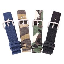 Men Women Canvas Watch Band Watchbands Sport Watch Bands Strap Belt Accessories 18/20/22/24mm 2024 - buy cheap