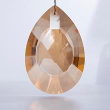 H & D 76 мм сверкающая граненая хрустальная люстра призмы, подвесное стекло, подсолнухи для люстры, лампа для домашнего свадебного декора 2024 - купить недорого