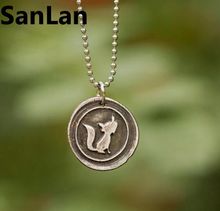 Fox Necklace Fox Jewelry  Woodland Creature Outdoors Sanlan 2024 - buy cheap