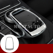For Benz E Class W213 Rhinestone Style Console Mouse Control Frame Trim Cover 2017-2021 1pcs Car Accessories Interior Car Decor 2024 - buy cheap