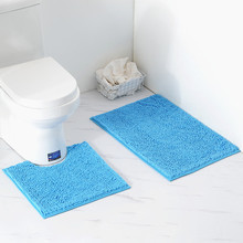 2pcs/set Chenille Bathroom Mat Set Rug doormat Anti-Slip Kitchen Bath Mat Carpet Bathroom Toliet Rug Washable Tapete Banheiro 2024 - buy cheap