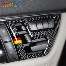 SRXTZM автостайлинг сиденья Кнопка регулировки талии крышка Накладка наклейки для Mercedes Benz C Class W204 2007-2013 2 шт. LHD RHD 2024 - купить недорого