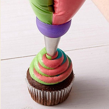 Saco de confeiteiro de plástico, conversor de bico em três cores, acoplador de plástico, ferramentas de decoração de bolo, cupcake, fondant, biscoito 2024 - compre barato