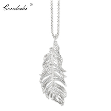 Necklace Feather Trendy Gift For Women & Men, Europe Style Soul Jewelry  925 Sterling Silver Fashion Jewelry Wholesale 2024 - buy cheap