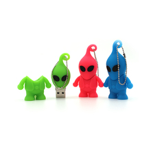 Usb Flash Drive Cute Fun Cartoon Alien PenDrive U Disk 64GB 32GB 16GB 8GB 4G U Disk Pen Drive Classic Memoria Usb 2.0 Flash Disk 2024 - buy cheap