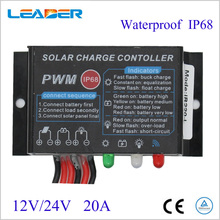 1 PCS PWM 20A Controlador de Carga Solar 12 V 24 V À Prova D' Água Display LED Regulador de Carga Do Painel Solar Para LED luz 2024 - compre barato