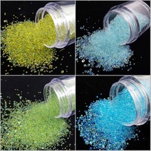 1 caixa 0.8mm-2mm mini prego glitter micro caviar contas de cristal mini contas strass pérolas dicas 3d gel uv diy contas acrílicas 10g 2024 - compre barato