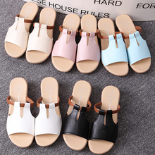 Plus Size 41 Summer Slippers Wedges Women Slipper Open toe Low Heels Female Shoes Flip flops Woman Slides zapatos de mujer N7154 2024 - buy cheap