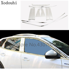 Car Styling Stainless Steel Glass Window Garnish Pillar Middle Column Trim For Peugeot 3008 GT 3008GT 2016 2017 2018 2019 2020 2024 - buy cheap