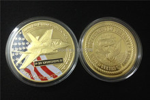 United States Air Force Challenge Coin coin Americano B-2 S Banhado A Ouro coin,1 pçs/lote Frete grátis 2024 - compre barato