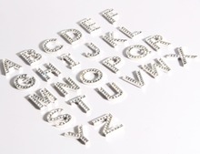 23mm flatback alphabet letter rhinestone button for DIY 52PCS/LOT(BTN-5463) 2024 - buy cheap