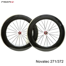 Novatec-roda para bicicleta de estrada 700c, 88mm, 20mm de largura, fibra de carbono, pneu clincher, cubos, liga de alumínio, freio, ciclismo 2024 - compre barato