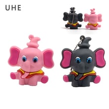 USB flash drive 4GB 8GB 16GB 32GB 64GB cartoon elephant memory stick real capacity pendrive cute mini computer gift pen drive 2024 - buy cheap