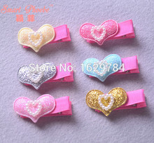 Boutique 30pcs/6C Fashion Cute Candy Colors Heart with Beads Hairpins Solid Kawaii Hair Clips Princess Headwear Hair Accessories 2024 - buy cheap