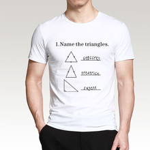 Camiseta divertida de matemáticas y geometría para hombres, camisa de manga corta con cuello redondo, a la moda, de hip hop, con nombre de los Triángulos, para verano, 2021 2024 - compra barato