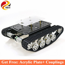 Shock Absorber RC Metal Robot Tank Car Chassis Crawler Caterpillar Tractor Tracked Vehicle Teaching eduational kit for arduino 2024 - buy cheap