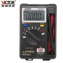 Персональный карманный мини цифровой мультиметр VICTOR VC921 3 3/4 DMM, тестер частоты сопротивления и емкости 2024 - купить недорого