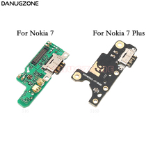 2 шт./лот для Nokia 7 Plus TA-1046/1049/1055/1062/TA-1041 USB зарядная док-станция разъем порт плата для зарядки гибкий кабель 2024 - купить недорого