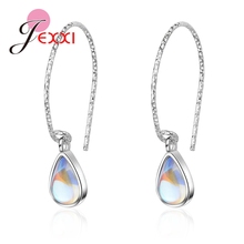 2020 Waterdrop Colorful Crystals Drop Earrings 925 Sterling Silver Sexry Women Fashion Wedding Engagement Brinco Jewelry 2024 - buy cheap