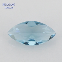 Gemas sintéticas 106 # azul Marquesa corte princesa perlas de cristal sueltas para joyería tamaño 1.5x3 ~ 10x20mm envío gratis 2024 - compra barato