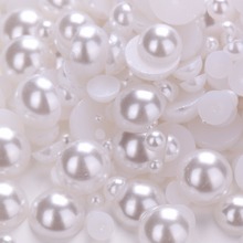 3000pcs Mix Size 2mm 3mm 4mm  Resin Half Round Imation Pearls Beads Flatback Nail Art Decorate Diy 2024 - buy cheap