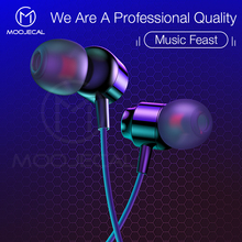 MOOJECAL 3,5 мм наушники-вкладыши Проводные супер бас звук вкладыши с микрофоном для мобильного телефона samsung Xiaomi MP3 2024 - купить недорого