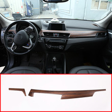 Pine Wood Grain ABS Car Center Console Protection Panel Cover For BMW X1 F48 2016-2018 For BMW X2 F47 2018 Car Parts 2pcs 2024 - buy cheap