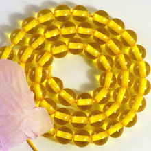 gold-color yellow resin beeswax 5mm 6mm 8mm 10mm round beads spacers accessories diy high grade jewelry making 15inch B44 2024 - compra barato