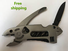 Portable Folding Crimping Wrench Jaw+Screwdriver+Pliers+Knife Multi Tool Survival Gear Wire Stripper Pocket Pliers Multitool 2024 - buy cheap