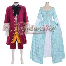 Cosplaydiy Baroque Medieval Rococo Marie Antoinette Colonial Gown Dress Suit Adult Couples Wedding Party Suit L320 2024 - buy cheap