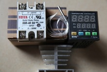 90-265V AC/DC Digital F/C PID Temperature Controller Thermostat TA4-SNR(SSR output 1 alarm) + PT100+ 40A SSR DA+Heat Sink 2024 - buy cheap