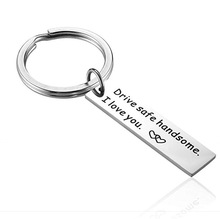 EPACKFree 10pcs Drive Safe Keychain Handsome I Love You Trucker Husband gift for husband dad gift valentines day 2024 - buy cheap